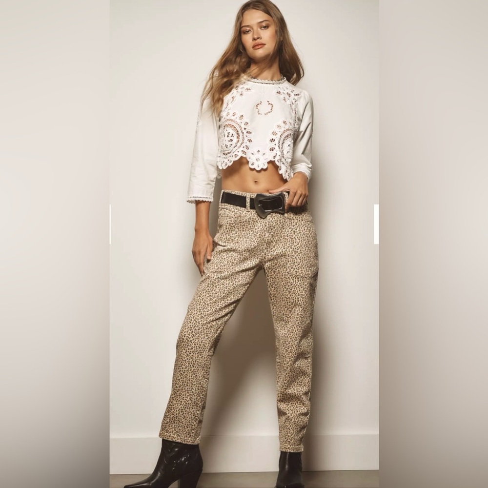 New Anthropologie Pilcro The Wanderer High Rise Relaxed Leg Jeans Size 28